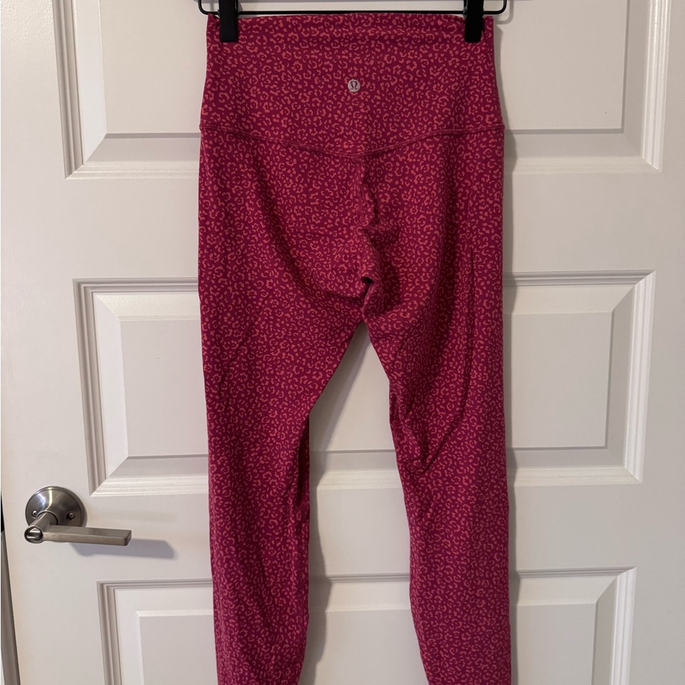 Lululemon Athletica Pink Patterned Leggings